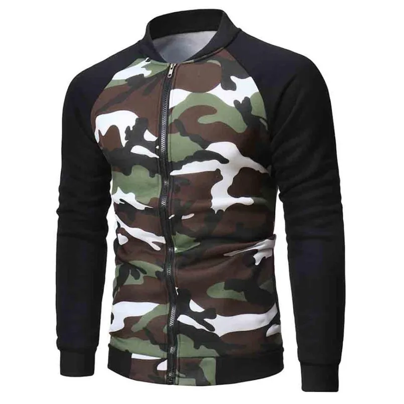 

2018 New High Quality Mens Autumn Winter Zip Casual Long Sleeve Slim Pocket Fit Jacket Coat Keep Warm Top Sale Plus size