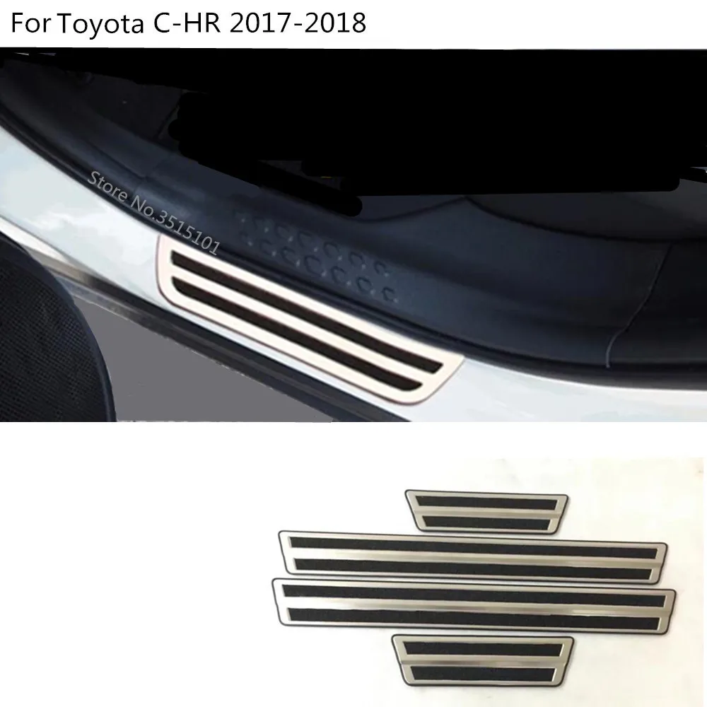 High Quality stainless Steel Car Door Cover Styling External Threshold