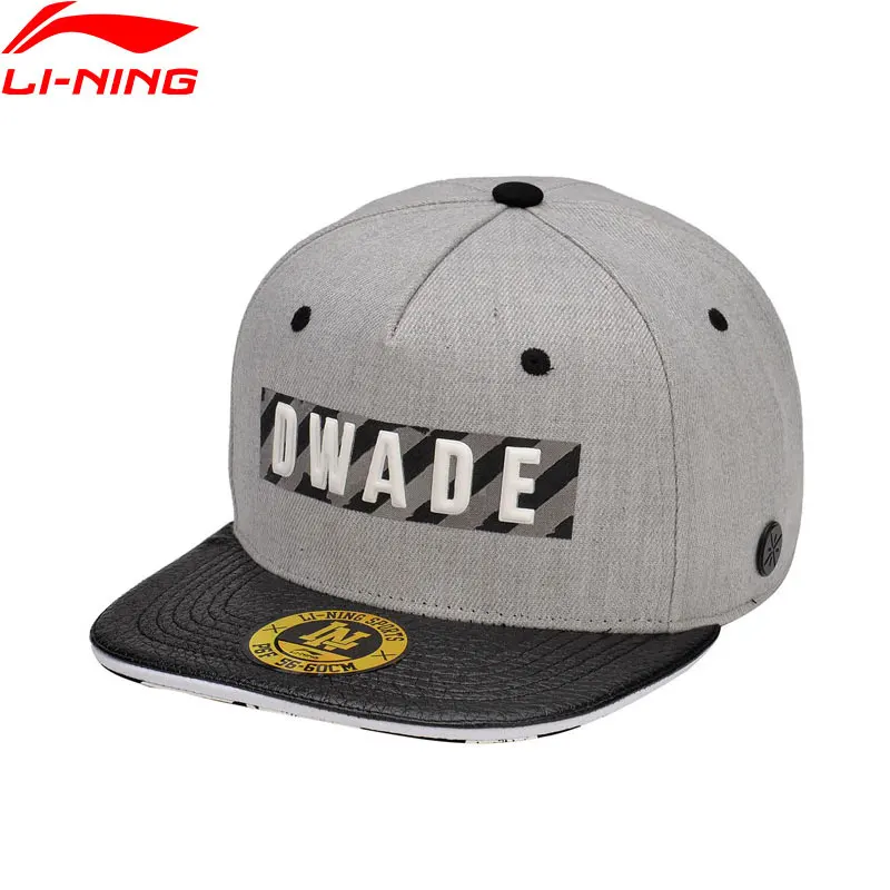 Li-Ning для мужчин Уэйд серии Snapback шапки 100% полиэстер тент lining спортивные шапки AMYM085 PMQ061