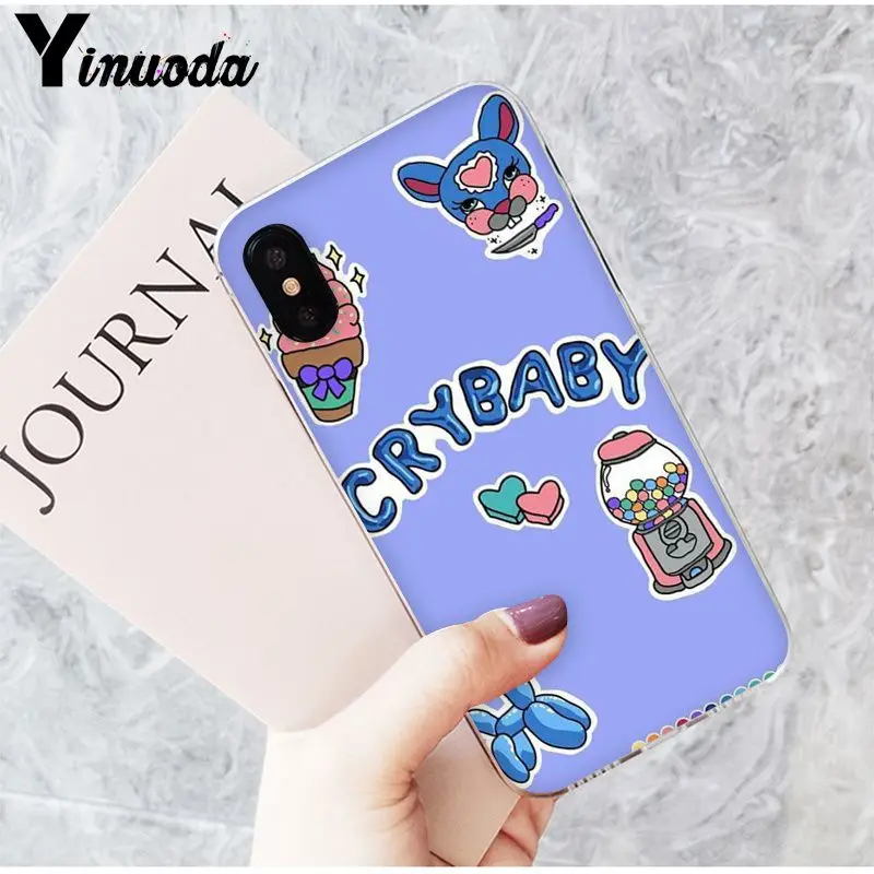 Yinuoda Melanie Martinez Cry baby мягкий силиконовый черный чехол для телефона для iPhone 5 5Sx 6 7 7plus 8 8Plus X XS MAX XR