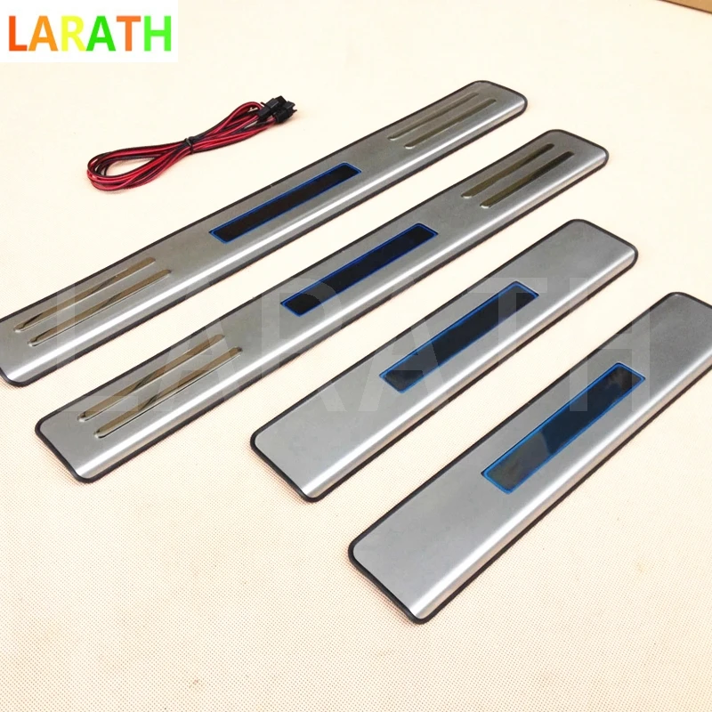 Для Toyota Corolla 2014 2015 2016 2017 светодиодный порог автомобильной двери подсветка пороги