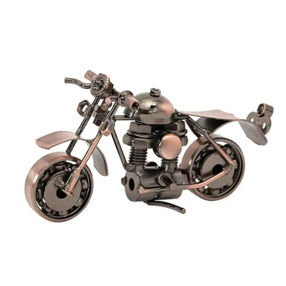 

Iron Motorcycle Model Cerative Handmade Crafts Home Office Desk Decoration Arts Ornaments Motorcycle Model for Boyfriend Friend