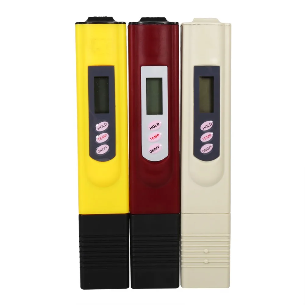 Горячая Портативный Измеритель цифровой ЖК-дисплей тестирование качества воды ручка Чистота Фильтр-метр тестер 0-9990 PPM температура портативный 3 цвета
