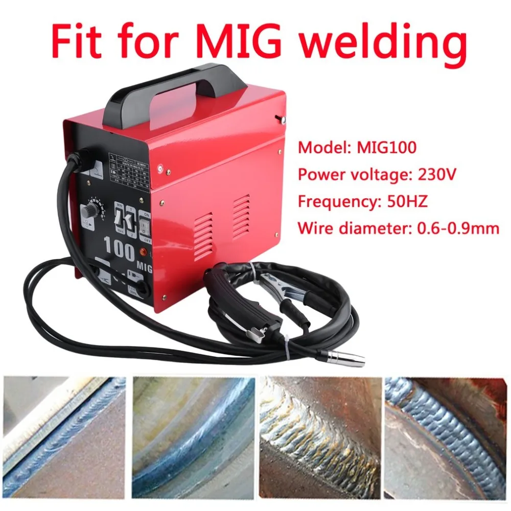 

New MIG100 Gas-Shielded Welding Machine Professional Electric Welding Machine Durable MIG Weldering Equipment EU Plug