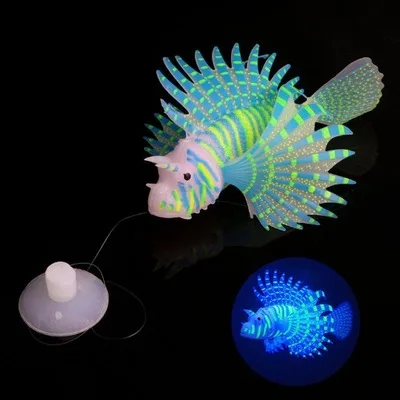 Аквариум Ландшафтный украшения аквариум украшения силикон световой моделирование изделие крылатки - Цвет: small size
