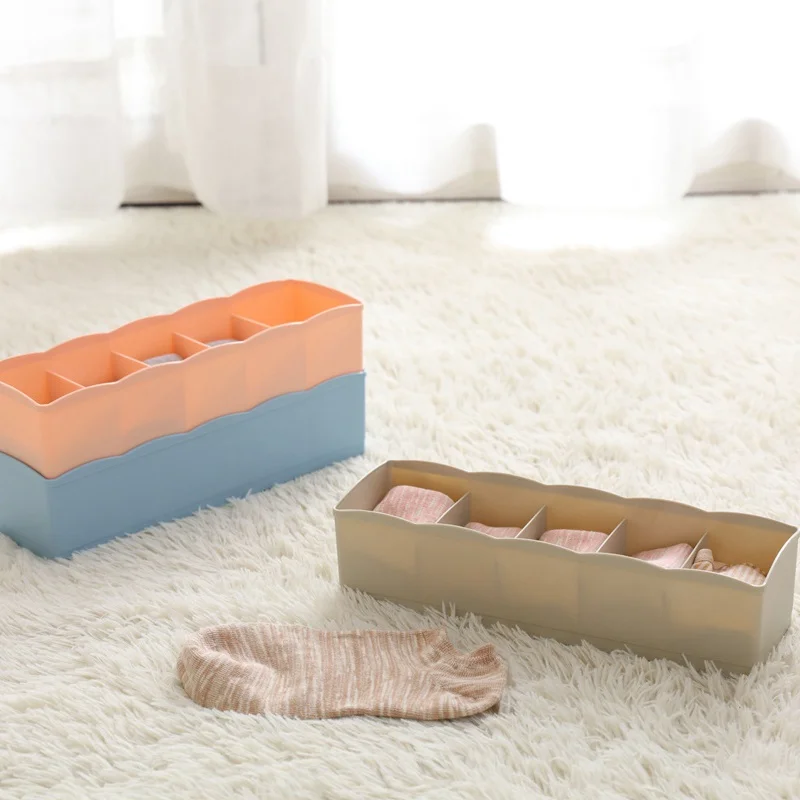 Plastic Drawer Organizers Multipurpose 5 cells Socks storage box Living room,Bathroom Storage Boxes Drawer separation sort out Plastic Drawer Organizers Multipurpose 5 cells Socks storage box Living room,Bathroom Storage Boxes Drawer separation sort out