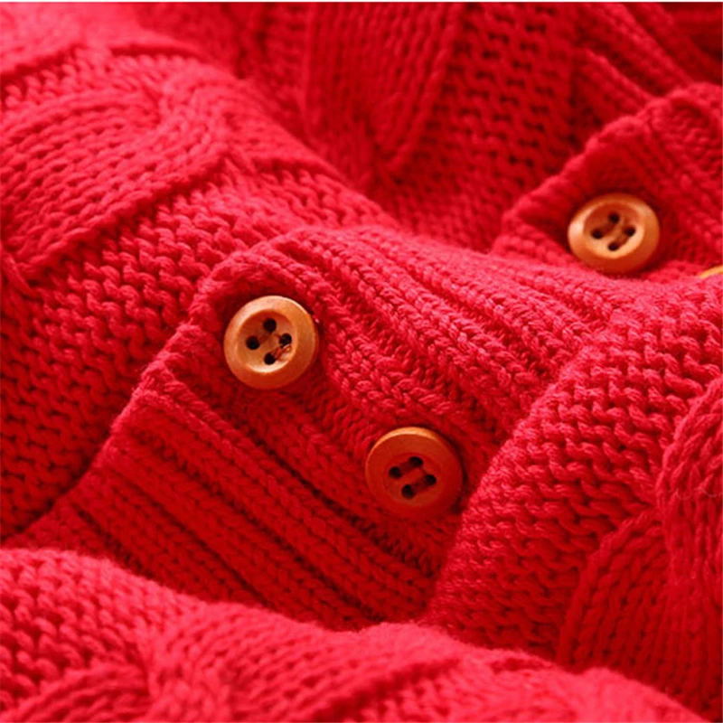Модные зимние детские ромперы на пуговицах для новорожденных; вязаный утепленный свитер с отворотами; Модный бархатный комбинезон; теплое пальто; лыжный костюм