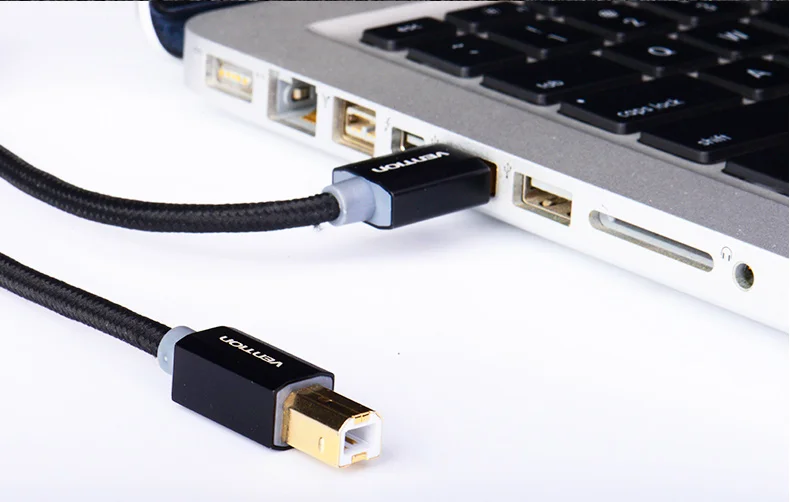 Vention позолоченный USB кабель USB для принтера Тип B папа-папа USB2.0 кабель для Canon Epson hp ZJiang принтер этикеток DAC USB принтер