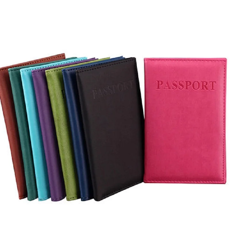 

Classy Practical Travel Case Passport ID Card Cover Holder Protector Organizer PU Leather Women Men Wallet