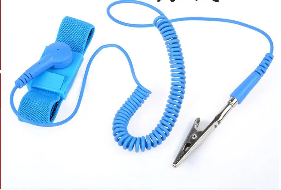 Wired anti static ring, electronics factory anti static wrist strap, anti static rope board.in