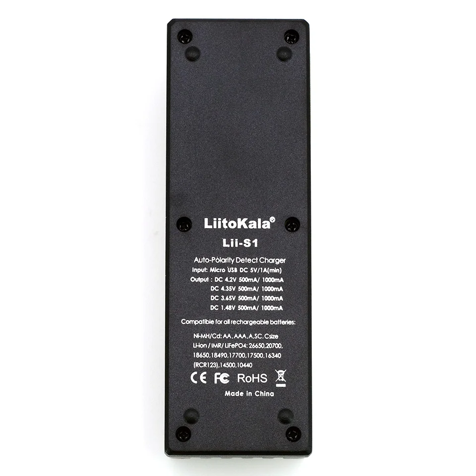 Liitokala Lii202 Lii402 LiiS1 Lii100 18650 зарядное устройство 1,2 V 3,7 V 3,2 V AA/AAA NiMH 26650 li ion Зарядное устройство Smart 5V разъем