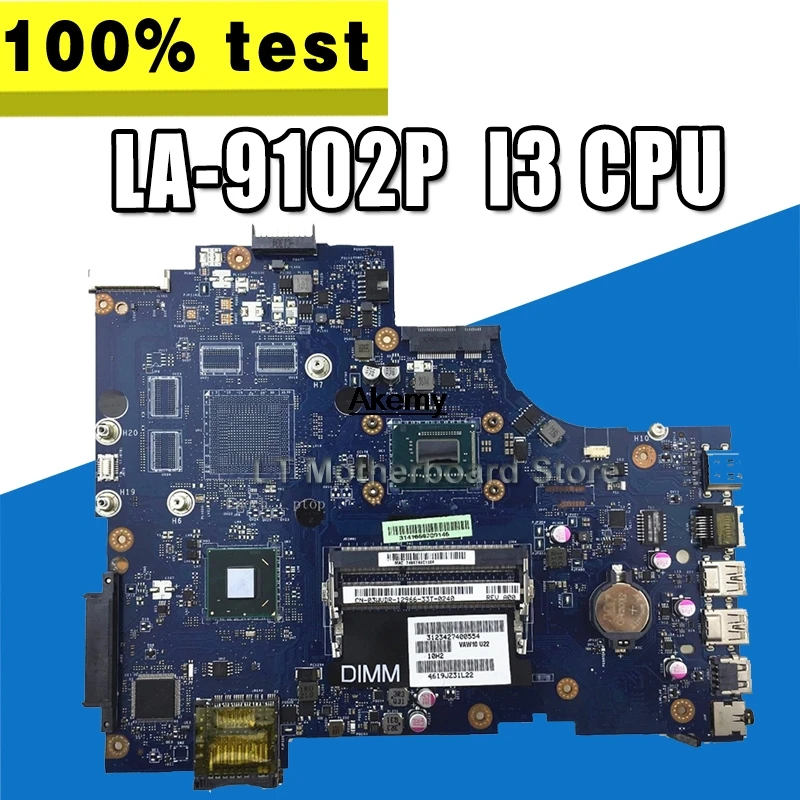 

VAW11 LA-9102P REV:1.0 FOR Dell Inspiron 3721 5721 Laptop Motherboard CN-06006J I3 CPU mainboard original