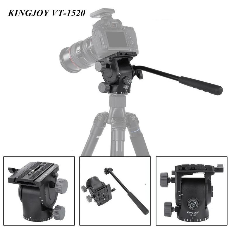 KINGJOY VT 1520 гидравлическая головка штатива для камеры QR DSLR камер|Штативные головки|