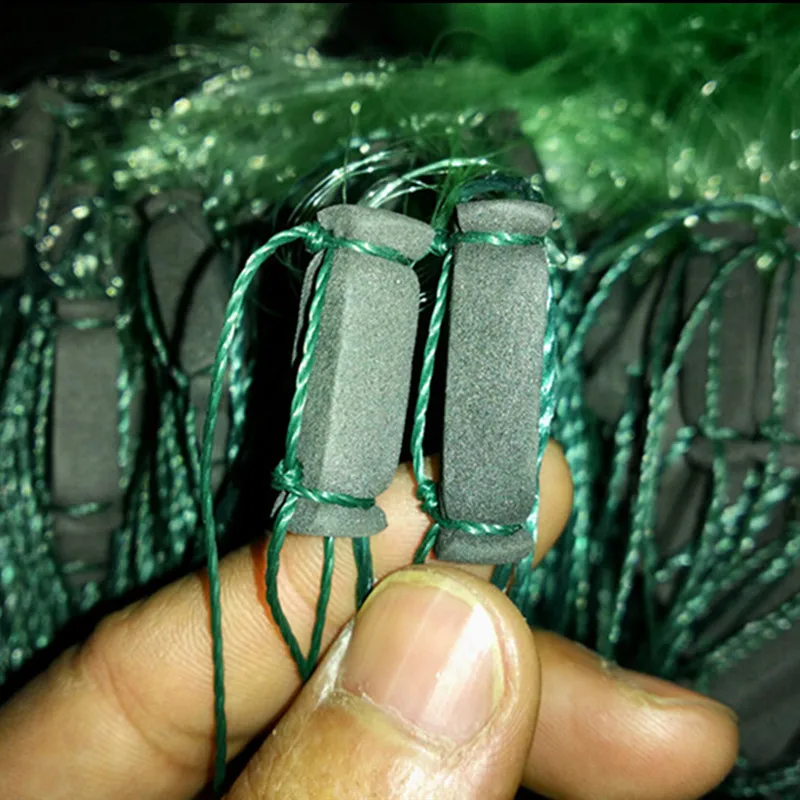free shipping 95M new cast net fish trap three layer sticky fishing net china pesca fishing network gill net Fishing supplies