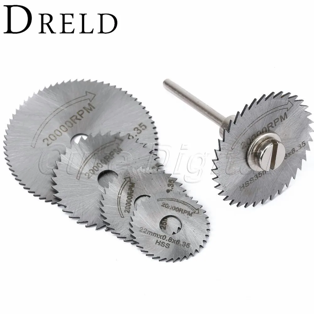 6Pcs HSS Circular Saw Disc Cut Off Wheel Blade Cutting Discs for Dremel