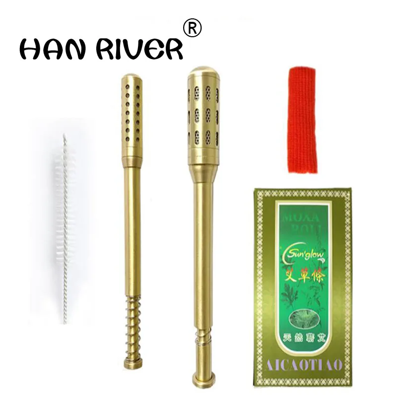 Медные стержни Moxa палочка для прижигания коробка устройство Moxibustion Ai Колонка S 4