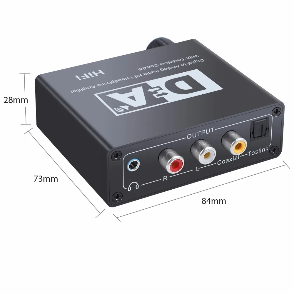 Neoteck цифровой в аналоговый аудио конвертер 192K DAC с переключателем питания