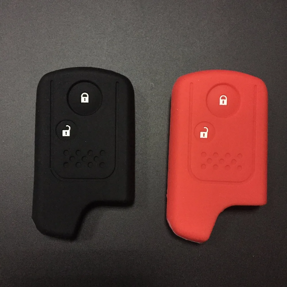 

2 buttons silicone smart key fob protector silicone car key cover case set Key Holder Fob for Honda Accord CR-V Civic Fit Freed