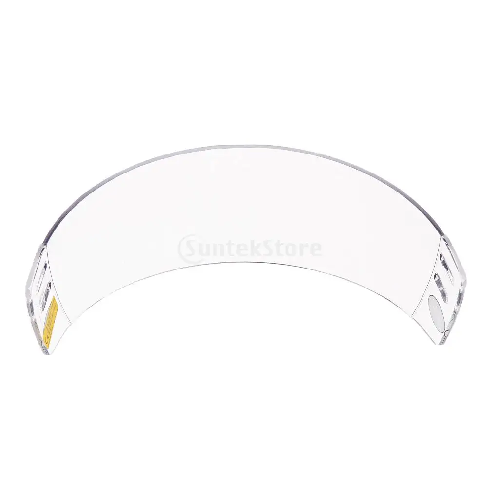 CE Approved Anti-fog Anti-scratch Ice Hockey Visor Shield with Mounting Hardware Plus Dustproof Helmet Equipment Storage Bag