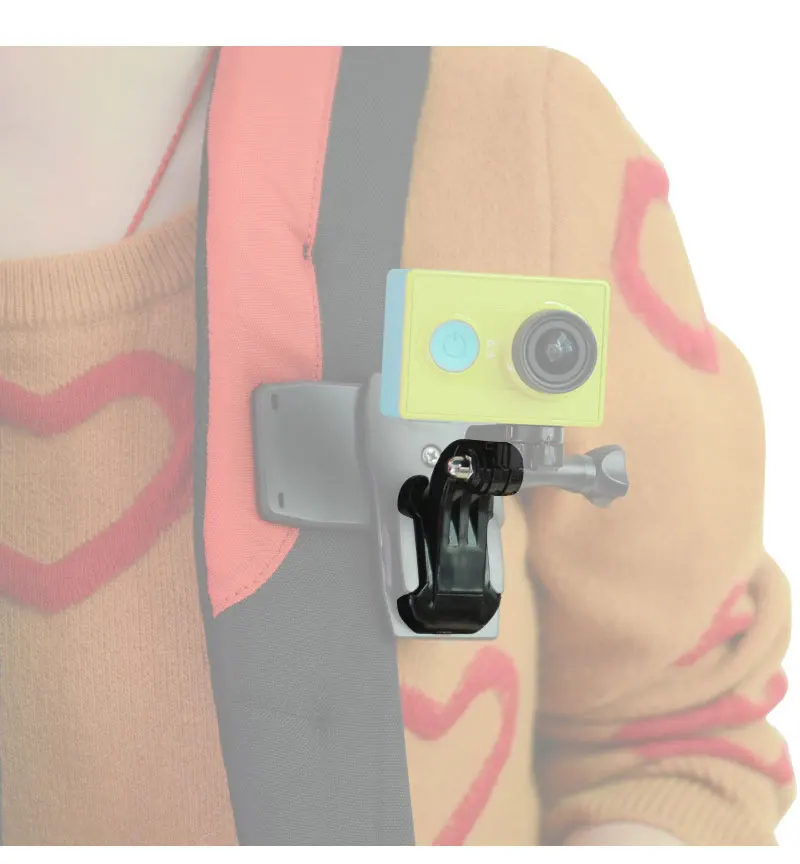 2pcs J Hook Buckle Torso Belt Helmet Mount Base For Gopro Hero 6 5 4 Session 3 Yi 4 K SJCAM SJ4000 Wifi Camera Accessories (6)