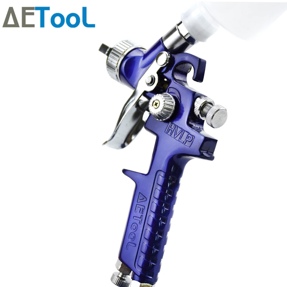 

AETool 0.8 1.0 mm Nozzle Professional HVLP Mini Spray Gun Air Paint Gun Sprayer Airbrush Spray Guns for Painting Cars Aerograph