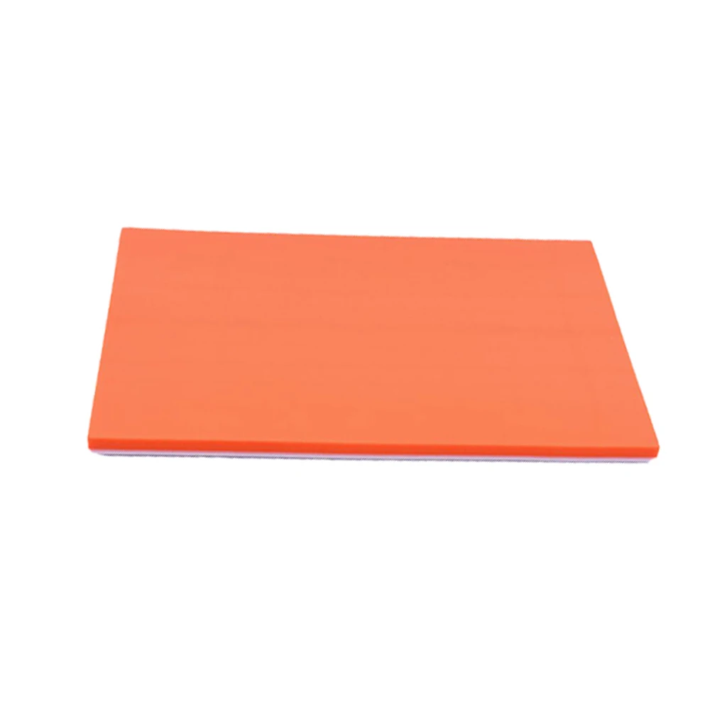 2 Pieces (Light Green White & Orange White) Clear Jelly Rubber Carving Blocks Rubber Stamp DIY Sculpture Tool 15 x 10 x 0.6 cm