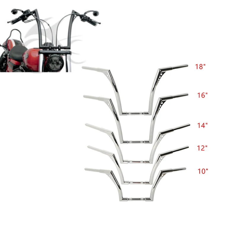 Мотоцикл 1 1/" 1,25" обезьяна руль вешалка крючок для Harley Heritage Softail Sportster XL883 XL1200 10/12/14/1" подъем хром