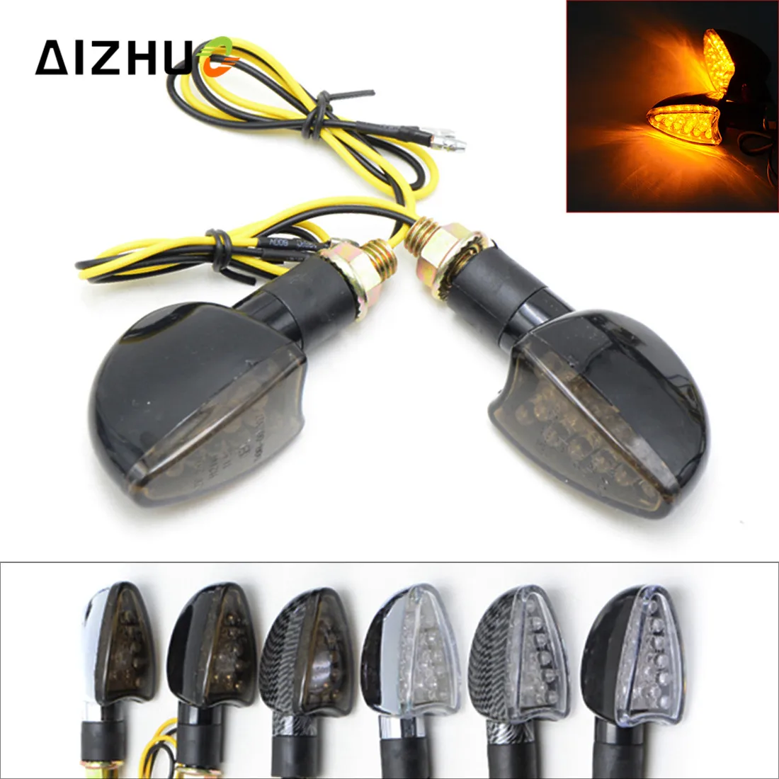 

Motorcycle Accessories LED Flashing Turn Signal FOR bmw k1200r f650 kawasaki zx9r zx7r zx12r suzuki intruder 800 cb500x