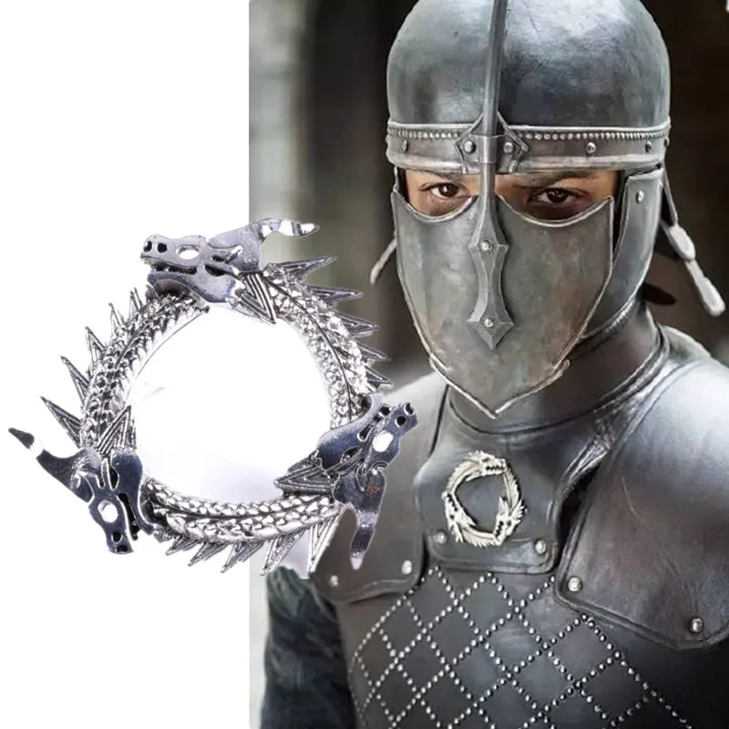 

Game of Thrones Brooch A Song of Ice and Fire Grey Worm Three-headed Dragon Brooch Rifles Sun Pin Lord of Light Badge Brooches