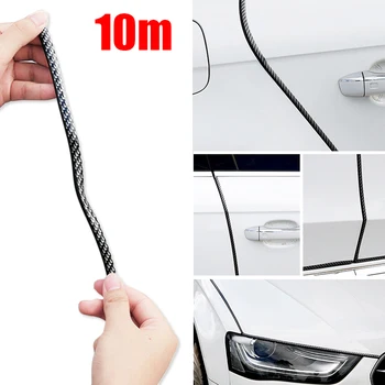 

Protector Protective Strip Guard Hood Trunk Car Truck SUV Black Carbon Fiber