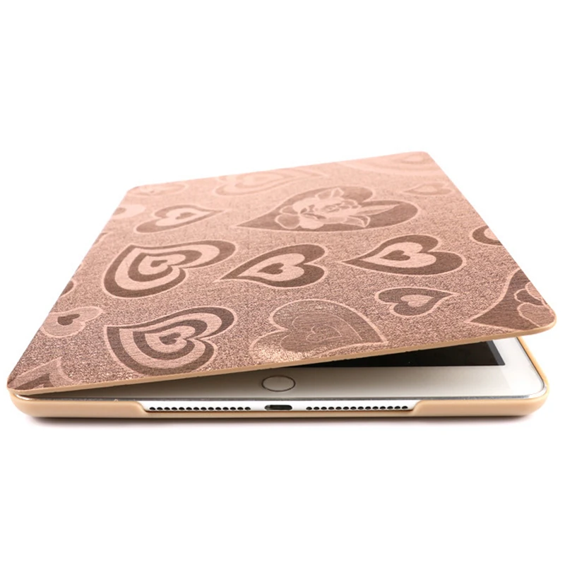 

Case For iPad mini 4 Flower Silicone Soft Back Cover Pu Leather Auto Sleep / Wake up Case for Apple iPad mini A1538 A1550