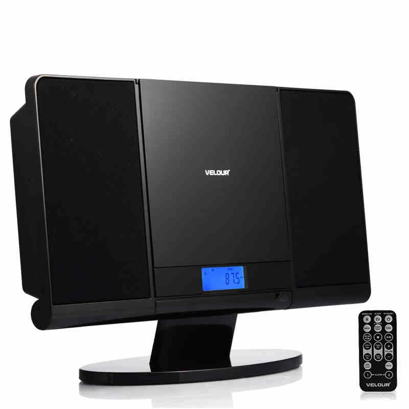 

TRANSCTEGO CD Player Home Mutil-Function CD Speaker For Study Antenatal Education FM Radio USB AUX-In Earphone Jack LED Display