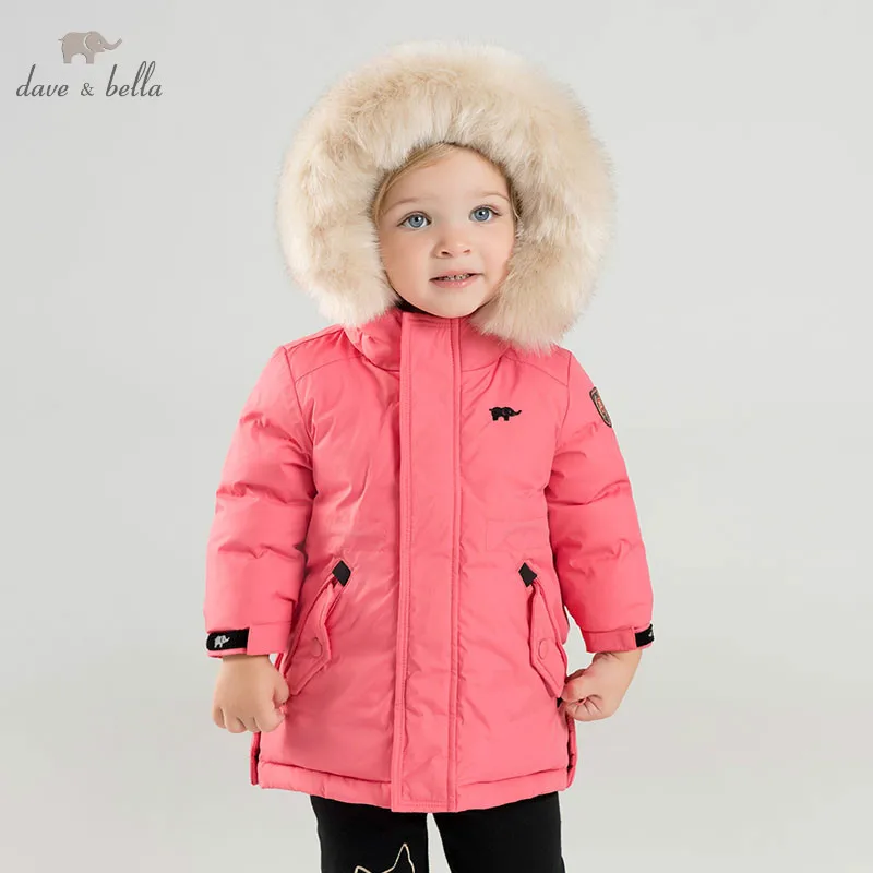 girls white padded coat