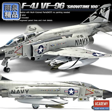 12515 1/72 F-4J SHOWTIME сборка самолета Модель 100