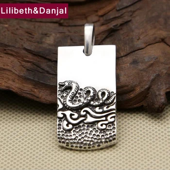 

Men Women Dragon Pendant 925 Sterling silver Ethnic Animal Zodiac Signs Necklace Pendant Christmas gift Fine Jewelry FP38