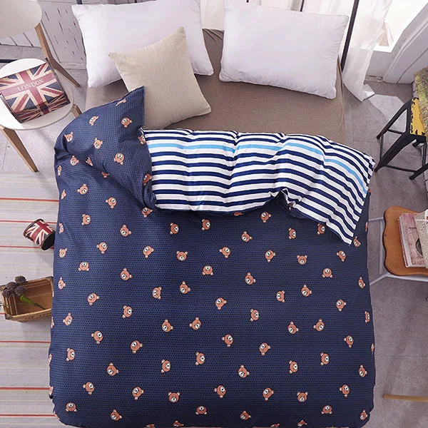 1 шт. пододеяльник для взрослых детей, Мягкое хлопковое стеганое одеяло, постельные принадлежности, сумка, один Королевский размер E14 - Цвет: As Photo 21