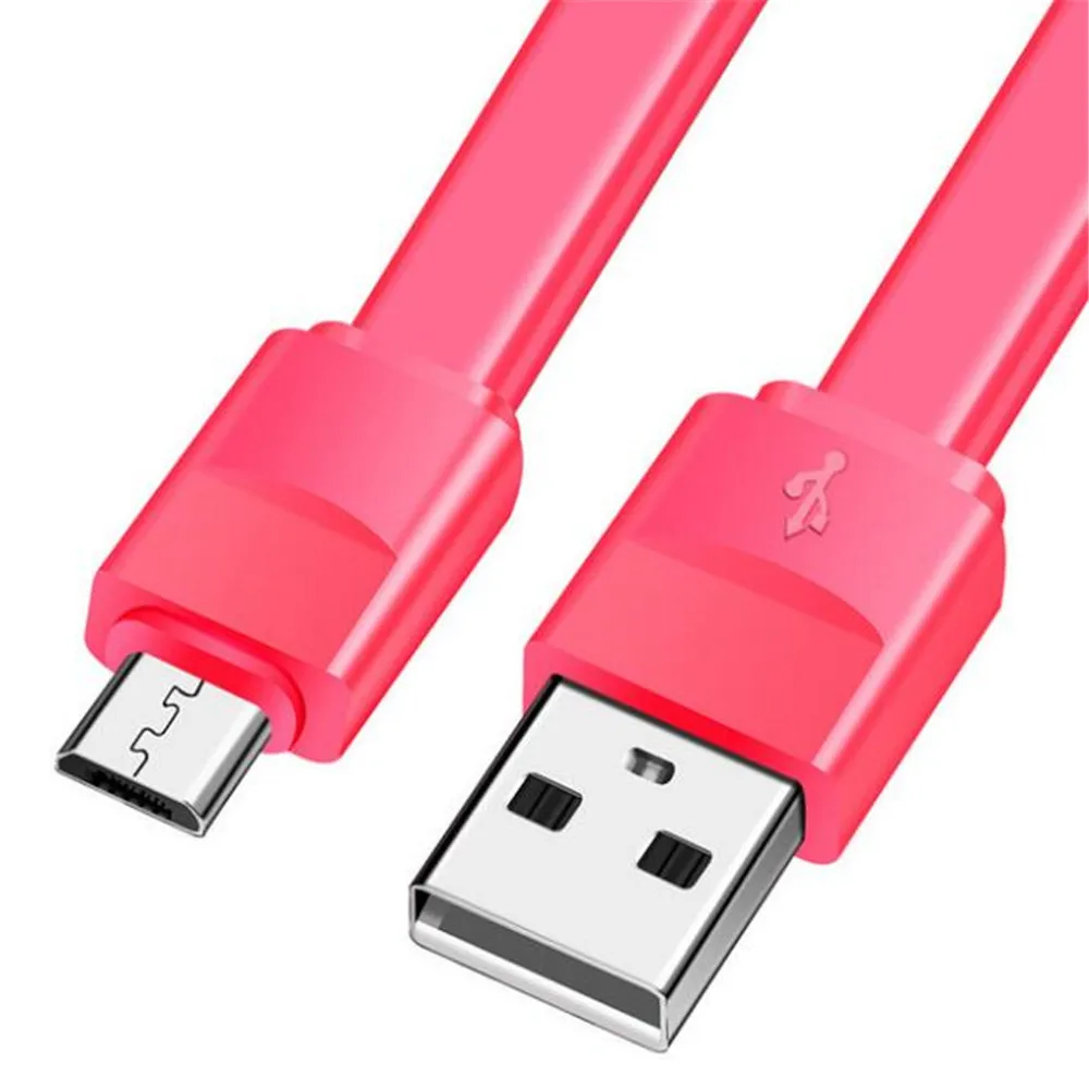 Портативный usb зарядный кабель Макарон 20 см зарядный шнур микро usb Передача данных Линия синхронизации для samsung Xiaomi Android мобильный телефон - Тип штекера: Pink