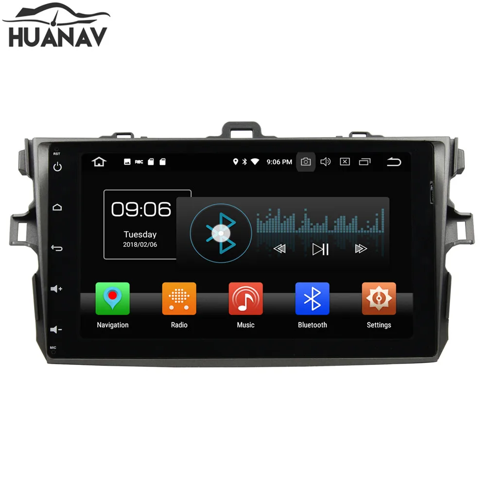 Flash Deal Car GPS Navigation No CD DVD Player For TOYOTA COROLLA 2006-2011 stereo in dash multimedia 2 din radio Android 8.0 tape recorder 4