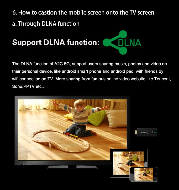 Measy a2c 5 г WI-FI Miracast HDMI ТВ ключ Поддержка DLNA AirPlay VS Chromecast для Android Оконные рамы IOS