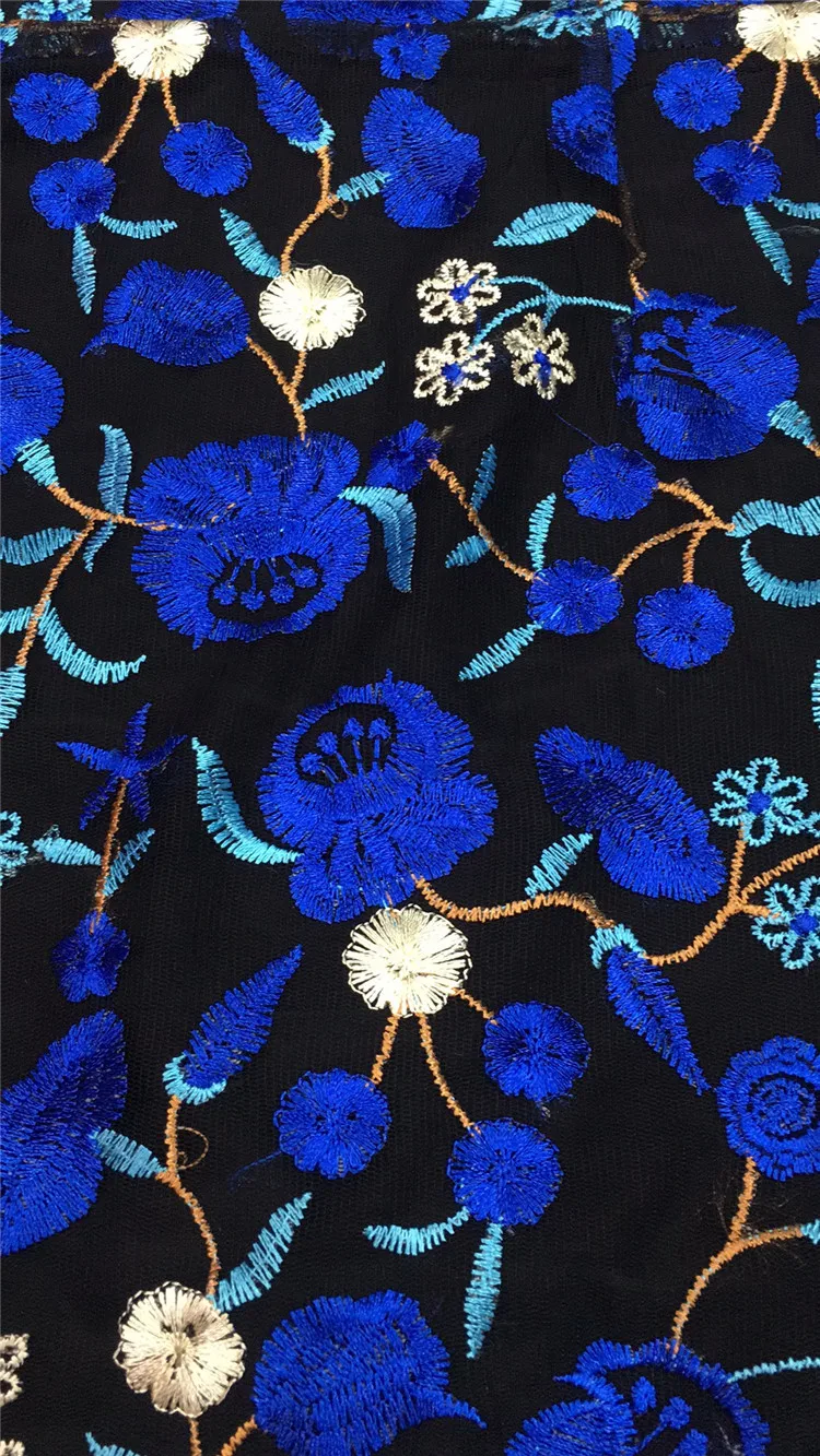 Hanche Bleu Socialite Mode Serré D'anniversaire Filets De Femme Fil Sexy Loisirs Automne Fleur Robe 2018new Paquet Fête Broderie Discothèque wAqHRnfx7