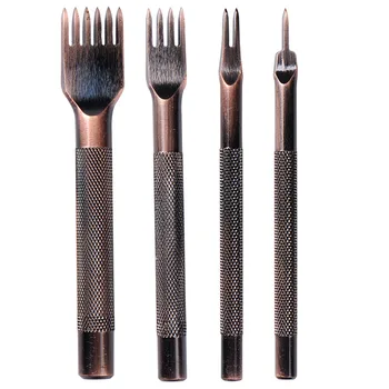

Leather Hole Punch Stitching Chisel Tools Pricking Iron Diamond Leather Craft Tool 3/4/5MM 1/2/4/6 teeth Drop Shipping
