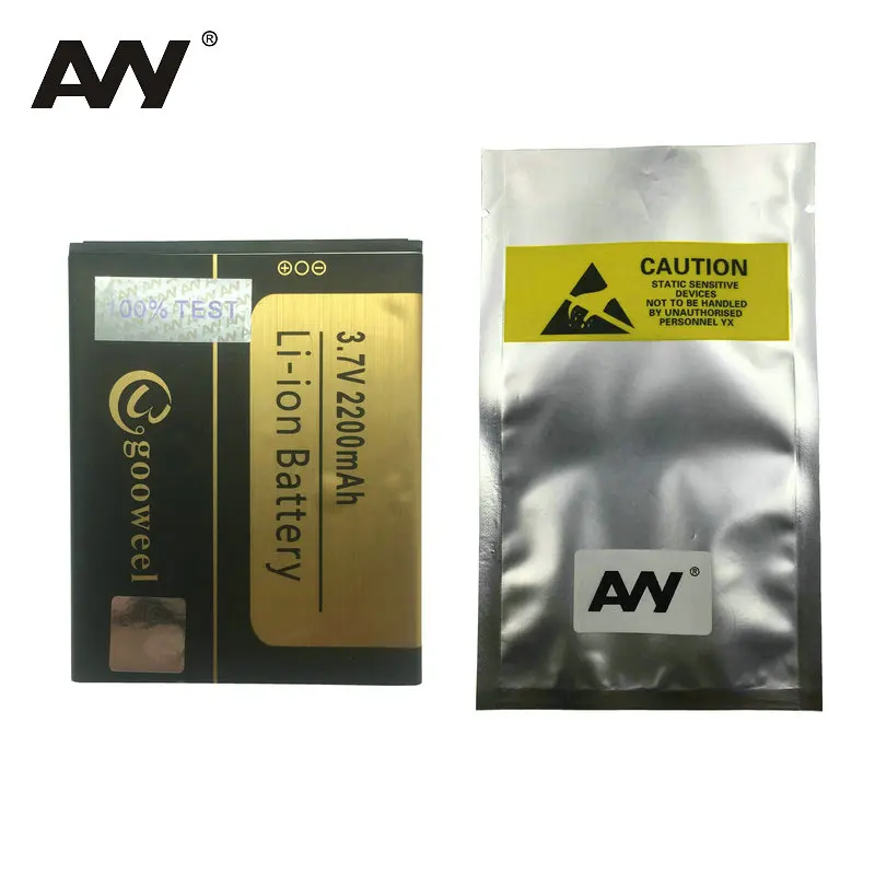 

AVY 2200mAh Battery For Gooweel S7 5.0 Inch Mobile phone Replacement Rechargeable Li-ion Battery 100% Tested