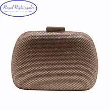 RN женская Хрустальная коробка жесткий чехол вечерняя сумочка-клатч и вечерние сумки для Вечеринка выпускной вечер черный/фиолетовый/шампань