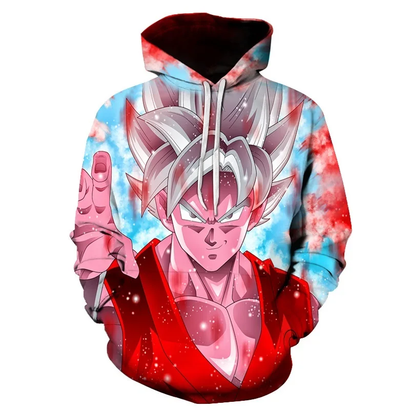 Толстовка с драконом Мужская Женская 3D Dragon Ball Z спортивная рубашка аниме модная