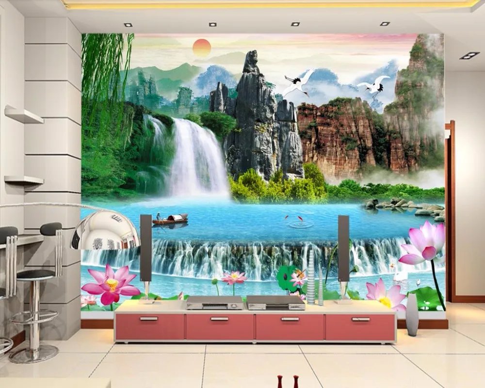 custom landscape 3d nature wallpapers Bedroom Living Room 3d wallpaper