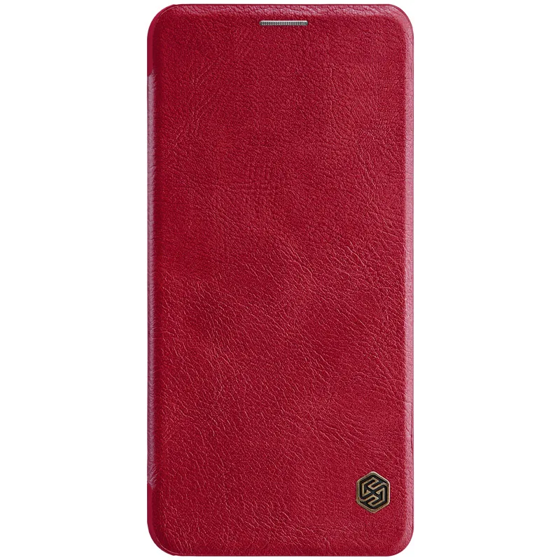 Для LG G8 ThinQ G6 чехол серия Nillkin Qin кожаный флип-чехол Роскошный деловой стиль чехол для телефона Coque для LG G8 ThinQ G6 флип-чехол - Цвет: Красный