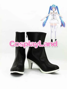 

Customize Boots Vocaloid Hatsune Miku Black Hight Heel Cosplay Shoes Cosplay Costume Halloween Party Cosplay Shoes