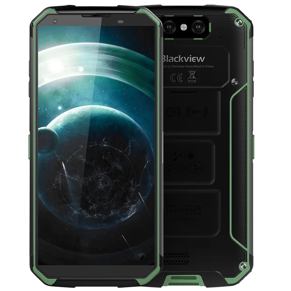 Blackview BV9500 смартфон 4G 5 7 &quotAndroid 8 1 MT6763T Octa Core 2 ГГц B + 6 16MP двойной камеры заднего 10000