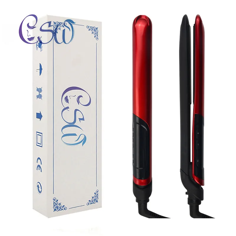 

CSW 40-59W LCD Straightening Hair Electric Board Clip Dual-use Hair Straightener Curler Wave Curling Straight Rolling Hair Perm