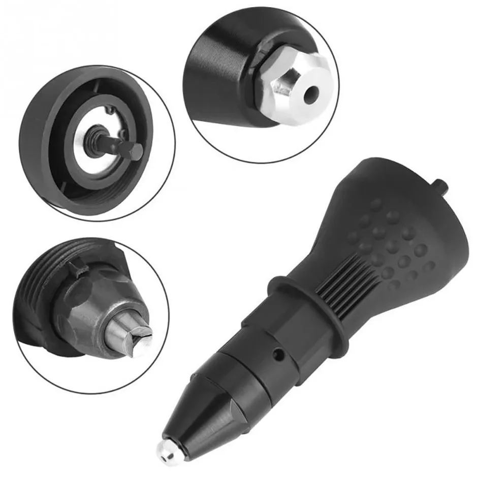 

Electric Rivet Nut Gun Riveting Tool Cordless Riveting Drill Adaptor Insert Nut Tool Riveting Drill Adapter